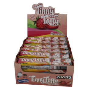 Zazers Tinny Taffy Strawberryerry Tubes