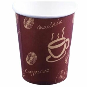 50 8 Oz Paper Printed Coffee Cups