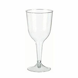 8 Clear Wine Glasses