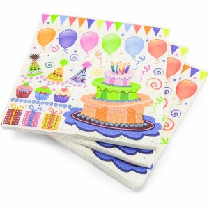 20 3ply Party Cake Napkins