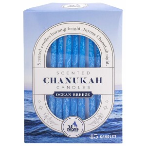 Ner Mitzvah Ocean Breeze Scented Chanukah candles