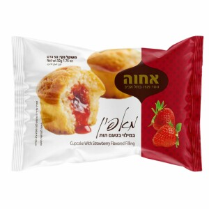 Achva Strawberry Filled Cupcake