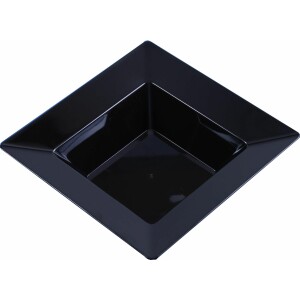 10 Small 5 Oz Square Black Dessert Bowls