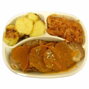 Hermolis Braised Steak with Potatos & sauerkraut