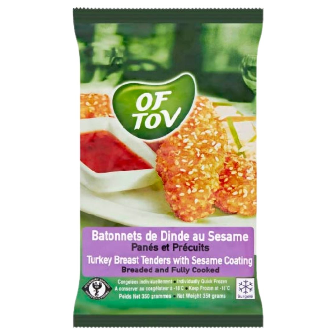 Of Tov Turkey Breast Tenders with Sesame Coating