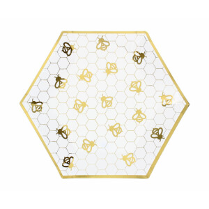 10 Rosh Hashanah Bee 10.5" Paper Plate