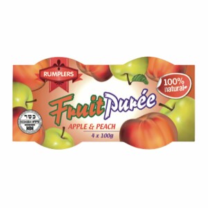 Rumplers 2 Apple & Peach Fruit Puree