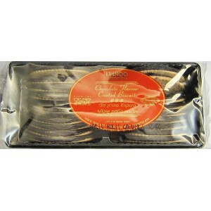 Papouchado Half Coated Chocolate Moon Biscuits