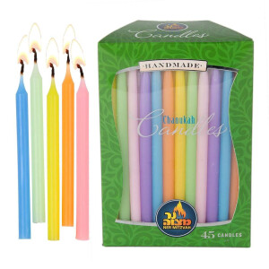 Ner Mitzvah Pastel Chanukah Menorah Candles