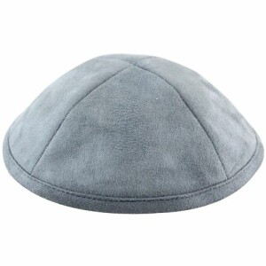 Light Gray Suede Kippah