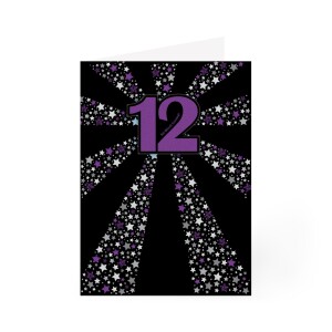 Bat Mitzvah Glitter Card