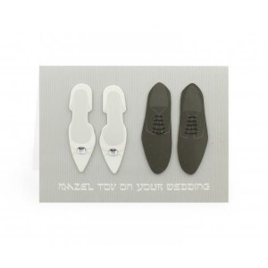 Mazel Tov Shoes Wedding Card