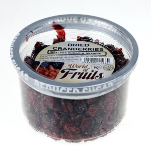 World of Nuts Reduced Sugar Cranberries
