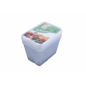 5 x 1500cc Microwave Rectangular Containers