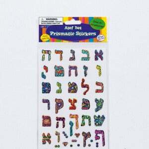 Prismatic Alef-Bet Stickers